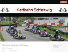 Tablet Screenshot of kartbahn-schleswig.de